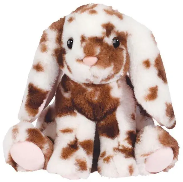 Main image of Douglas Toys Roxie Soft Brown Spotted Bunny Stuffed Animal Toy, 8" sitting