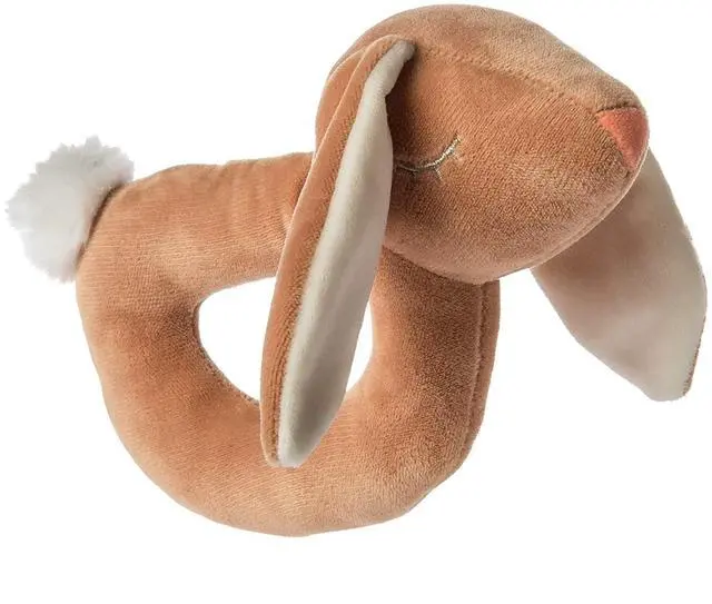 Main image of Mary Meyer Leika Baby Rattle, 6-Inches, Little Bunny