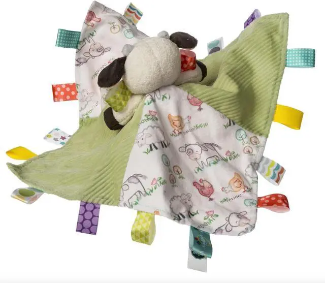 Alt view image 2 of 3 - Taggies Charcter Blanket Plush Soft Snuggle Toy w/Tags, 12-Inches, Buttercup Cow
