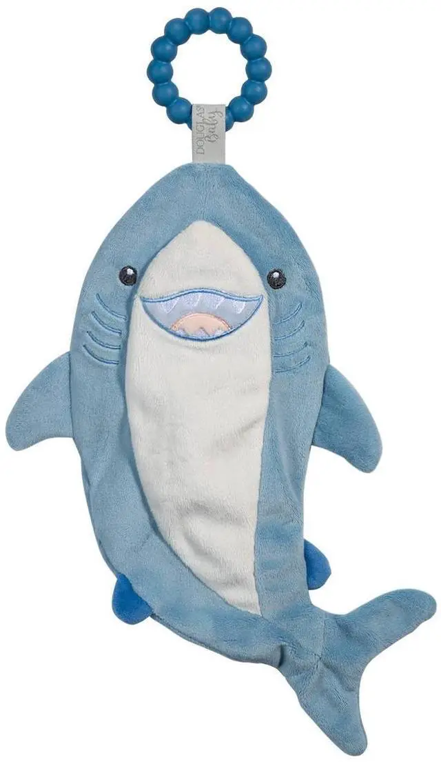 Main image of Douglas Jetty Shark Teether Plush Stuffed Animal Toy, 10.5"