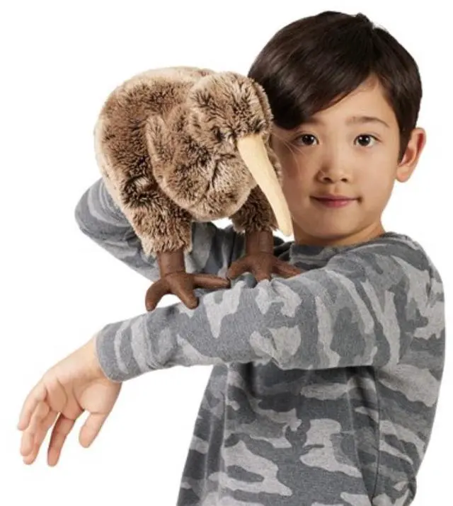 Alt view image 4 of 4 - Folkmanis Kiwi Hand Puppet