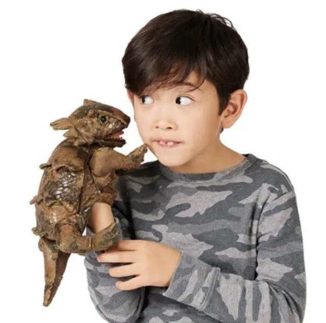 Alt view image 4 of 4 - Folkmanis Horned Lizard Hand Puppet