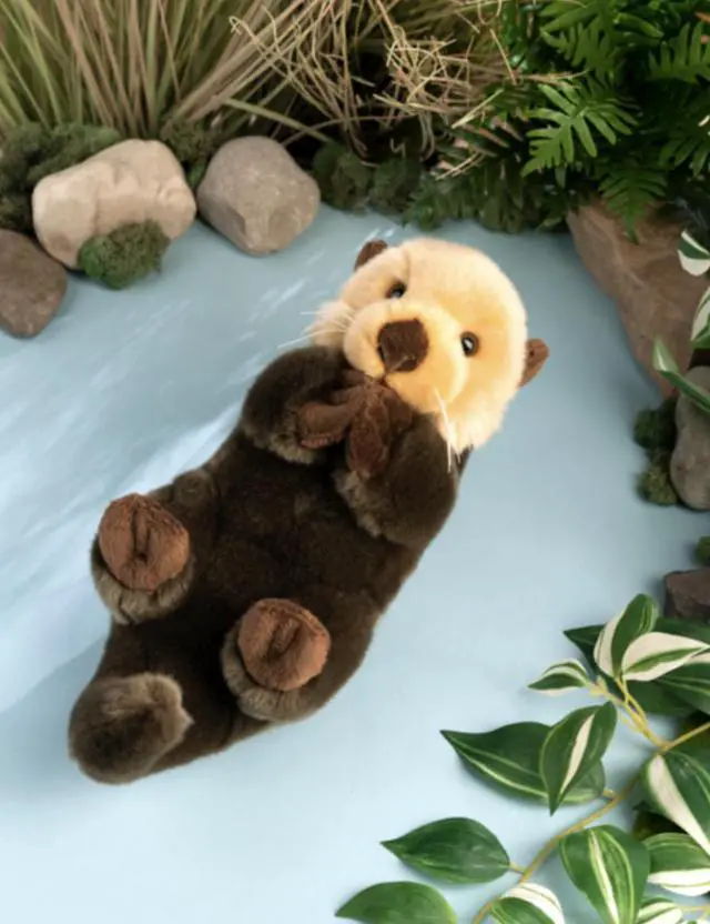 Alt view image 3 of 3 - Ganz Heritage Collection Sea Otter Plush Stuffed Animal Toy, 12"
