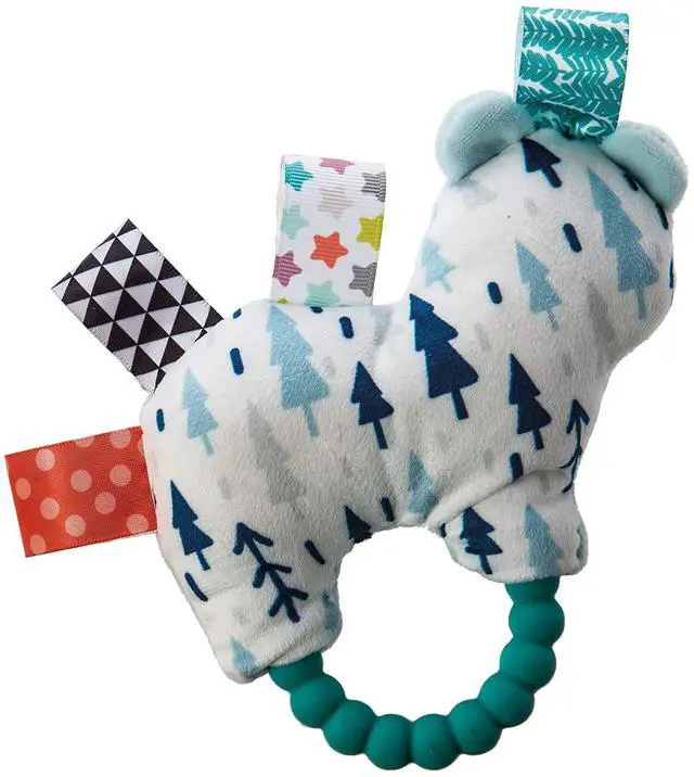 Alt view image 2 of 2 - Taggies Original Shake & Teethe Baby Teether Rattle, 5-Inches, Arctic Bear