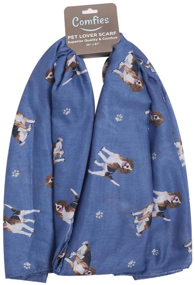 Main image of Beagle Dog Pet Lover Scarf - All-year-round scarf- Lightweight material, 67"