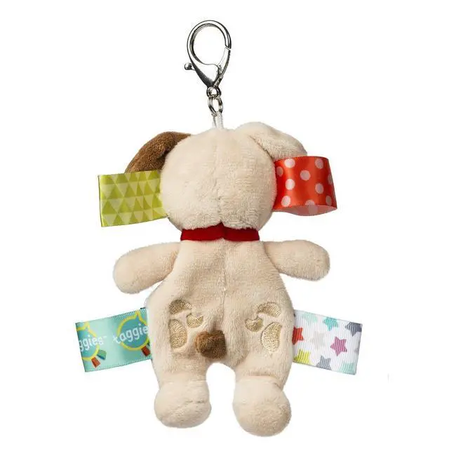 Alt view image 2 of 2 - Taggies Plush Stuffed Animal Backpack, Purse, Bag Charm, Buddy Dog, 6"
