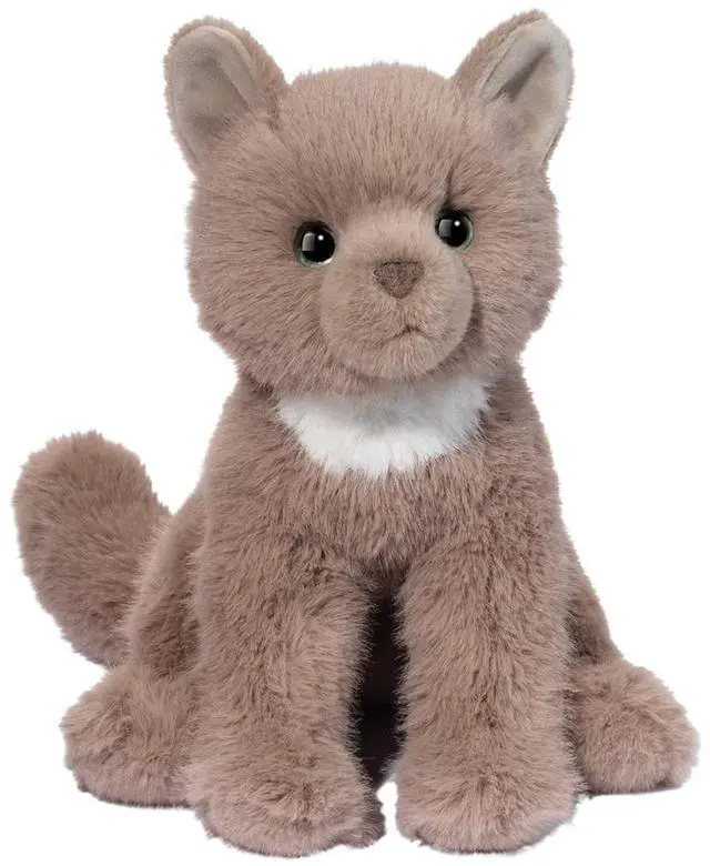 Main image of Douglas Toys Kneadie Gray Cat Soft Plush Stuffed Animal Toy, 9"