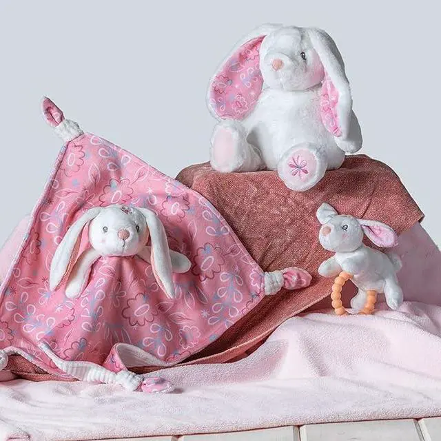 Alt view image 4 of 4 - Mary Meyer Soft Baby Rattle with Soothing Teether Ring, 6-Inches, Bella Bunny