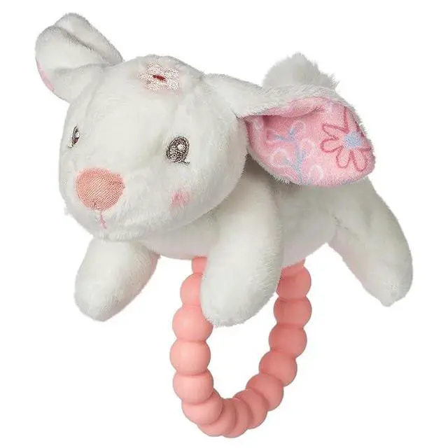 Alt view image 2 of 4 - Mary Meyer Soft Baby Rattle with Soothing Teether Ring, 6-Inches, Bella Bunny