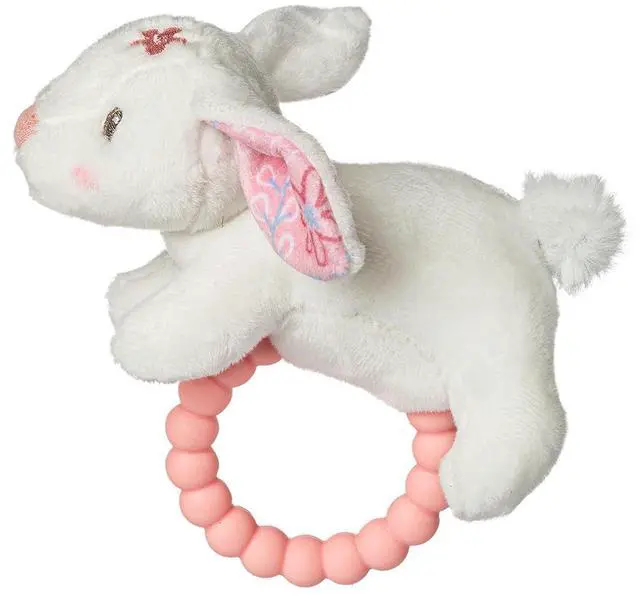 Main image of Mary Meyer Soft Baby Rattle with Soothing Teether Ring, 6-Inches, Bella Bunny