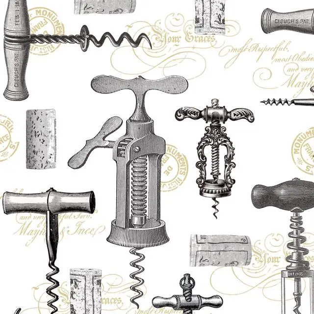 Main image of Paperproducts Design 20-Pack Corkscrews Paper Cocktail Napkins