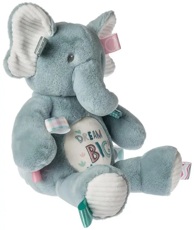 Alt view image 2 of 2 - Taggies Stuffed Animal Soft Toy with Sensory Tags, 13-Inches, Dream Big Elephant