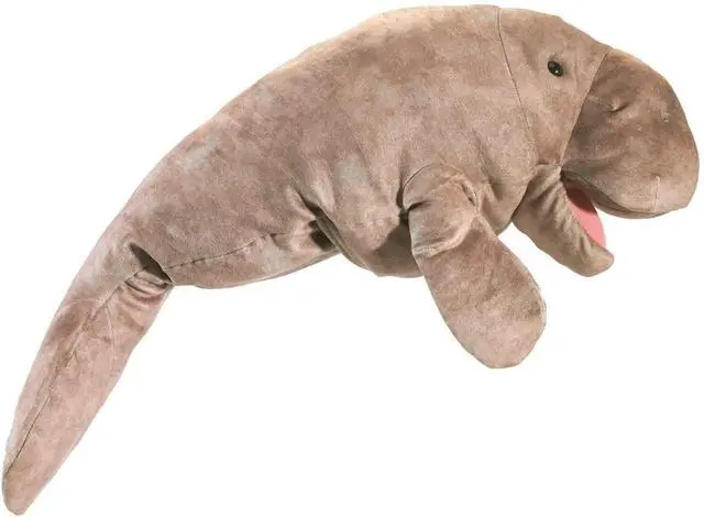 Alt view image 2 of 4 - Folkmanis Manatee Hand Puppet, Gray, 20"
