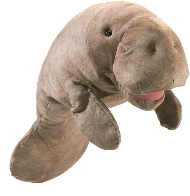Main image of Folkmanis Manatee Hand Puppet, Gray, 20"