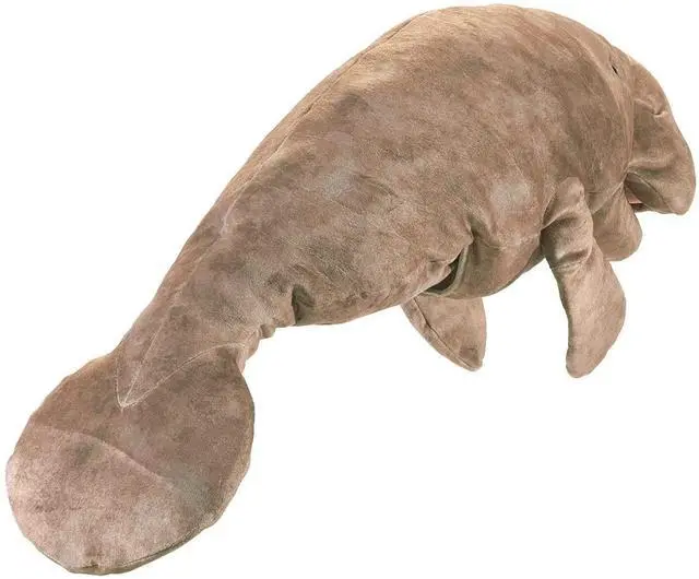 Alt view image 3 of 4 - Folkmanis Manatee Hand Puppet, Gray, 20"