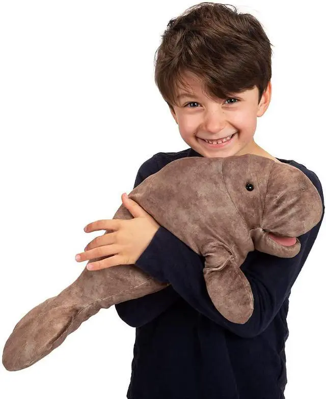 Alt view image 4 of 4 - Folkmanis Manatee Hand Puppet, Gray, 20"