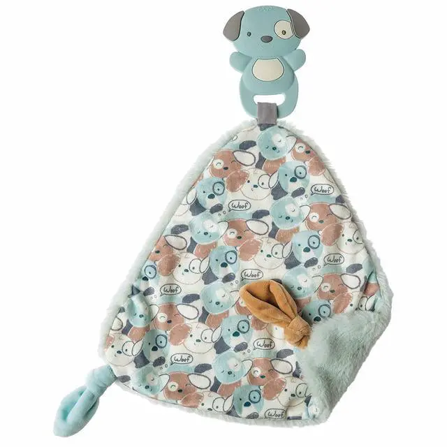 Main image of Mary Meyer Chewy Crew Soothing Baby Teether Lovey, 10-Inches, Puppy