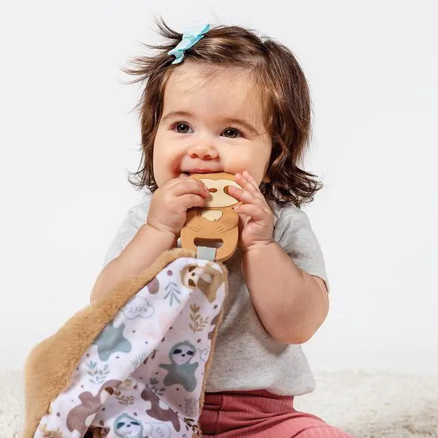 Alt view image 4 of 4 - Mary Meyer Chewy Crew Soothing Baby Teether Lovey, 10-Inches, Puppy