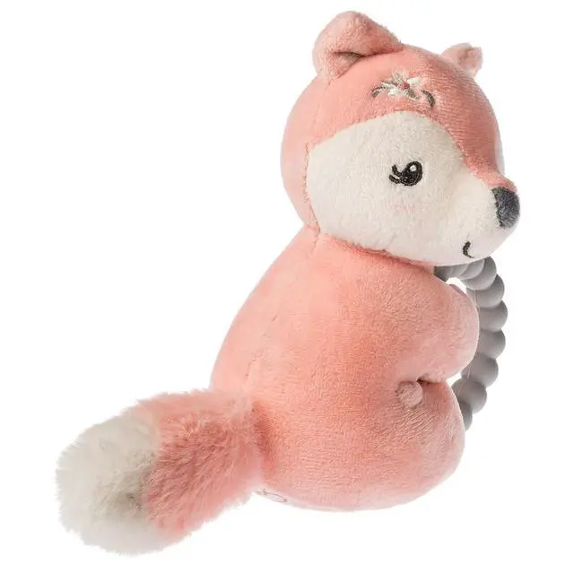 Alt view image 2 of 3 - Mary Meyer Soft Baby Rattle with Soothing Teether Ring, 6", Sweet-n-Sassy Fox
