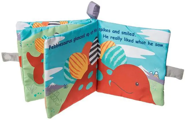 Alt view image 2 of 3 - Mary Meyer Soft Cloth Book with Crinkle & Squeaker, 6-Inches, Pebblesaurus Dino