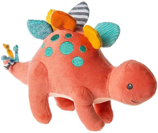Main image of Mary Meyer Pebblesaurus Stuffed Animal Soft Toy, 10-Inches, Coral Dinosaur