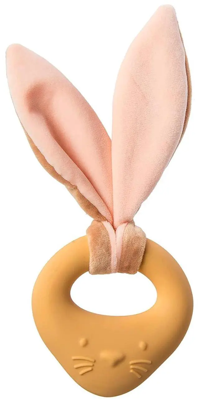 Main image of Mary Meyer Leika Silicone Baby Teething Toy, 9-Inches, Little Bunny