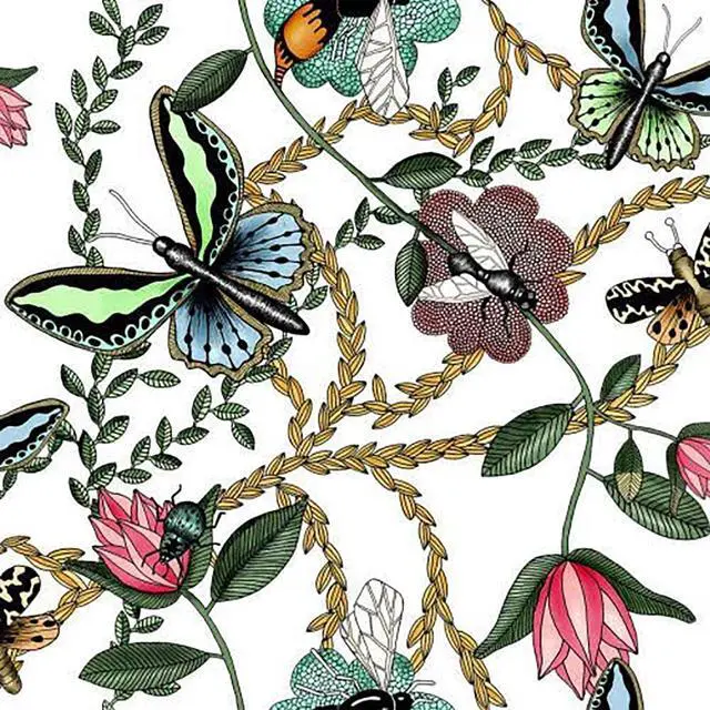 Main image of Paperproducts Design Papillon Garden Beverage Napkin, 5", Bugs & Butterflies