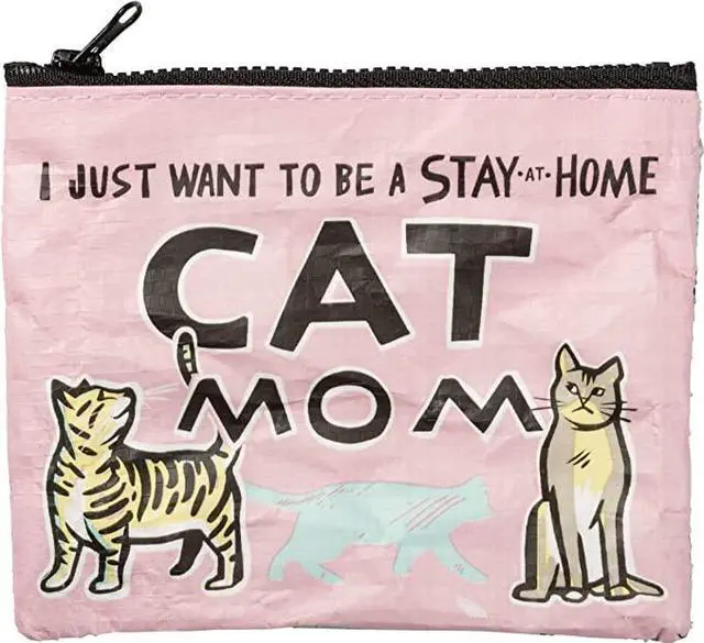 Alt view image 2 of 3 - Primitives by Kathy Women's Zipper Wallet Coin Purse Stay Home Cat Mom