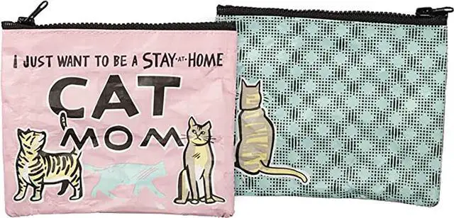 Main image of Primitives by Kathy Women's Zipper Wallet Coin Purse Stay Home Cat Mom