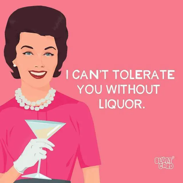 Main image of Paperproducts Design Tolerate You Without Liquor Beverage Napkin, 5" x 5"