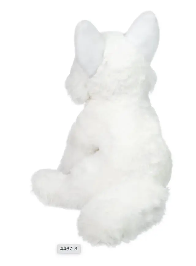 Alt view image 3 of 4 - Douglas Mini Mistie Soft Arctic Fox Plush Stuffed Animal, 6" sitting