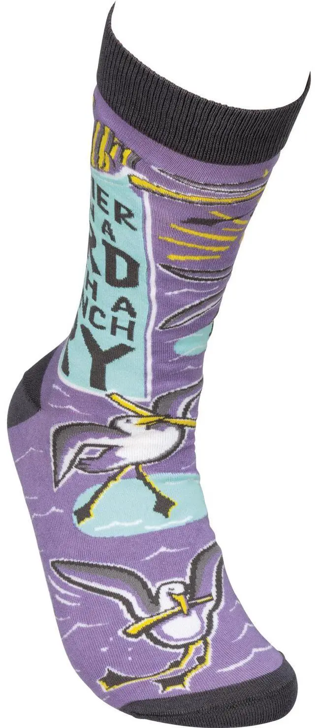 Alt view image 2 of 2 - Unisex Primitives by Kathy Socks - Happier Than A Bird With A French Fry