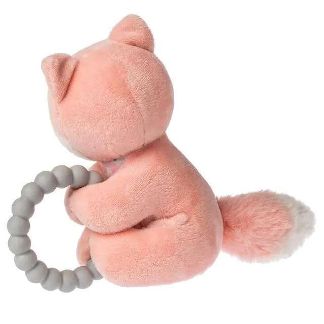 Alt view image 3 of 3 - Mary Meyer Soft Baby Rattle with Soothing Teether Ring, 6", Sweet-n-Sassy Fox