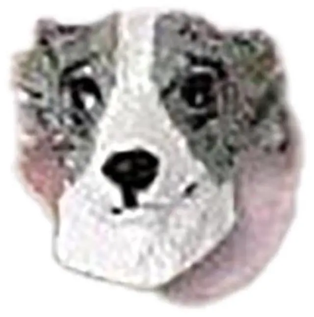 Main image of Conversation Concepts Whippet Gray & White Earrings Post