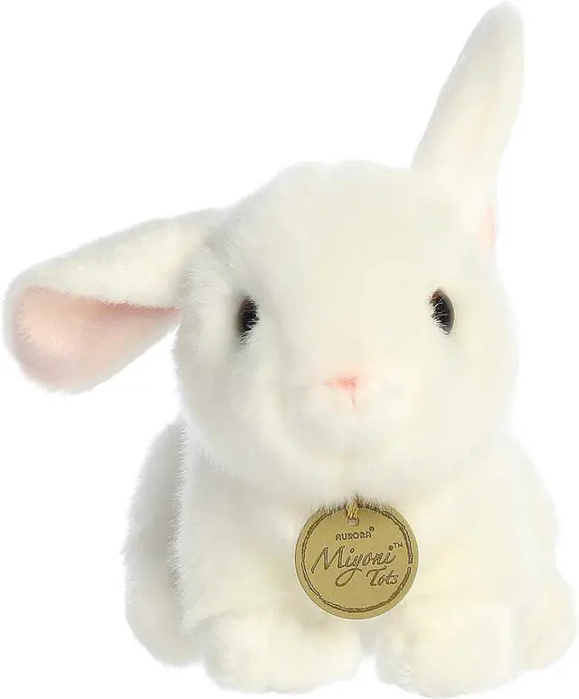 Alt view image 2 of 4 - Aurora® Adorable Miyoni® Tots Playful Baby Bunny Stuffed Animal- White 8 Inches