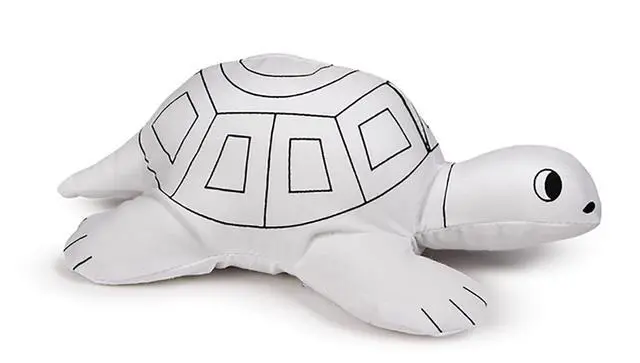 Alt view image 3 of 3 - Ganz Plush - Mini Coloring Kit - TURTLE (6 inch)