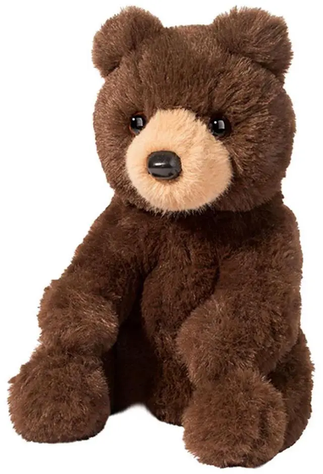 Main image of Douglas Cuddle Toys Bruno Brown Bear Mini Soft Plush Stuffed Animal, 7"