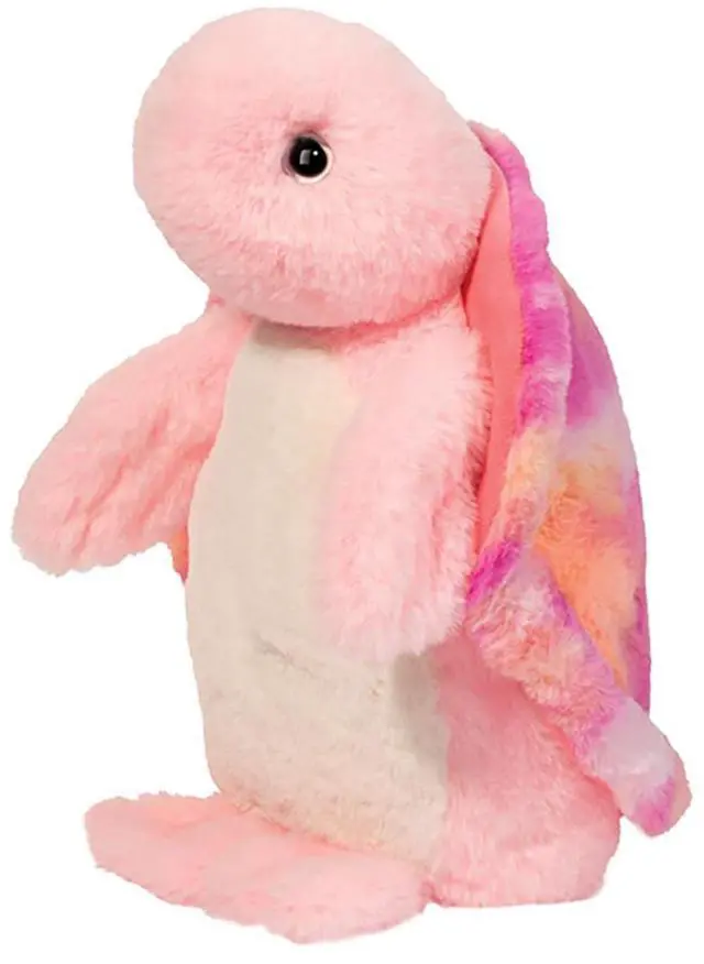 Main image of Douglas Toys Lillie Pink Tie Dye Turtle Soft Plush Stuffed Animal Toy, 10"