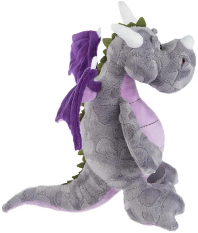 Alt view image 2 of 4 - Ganz Dream Dragon Purple & Gray w Wings Plush Stuffed Animal Toy, 12" - Blaze