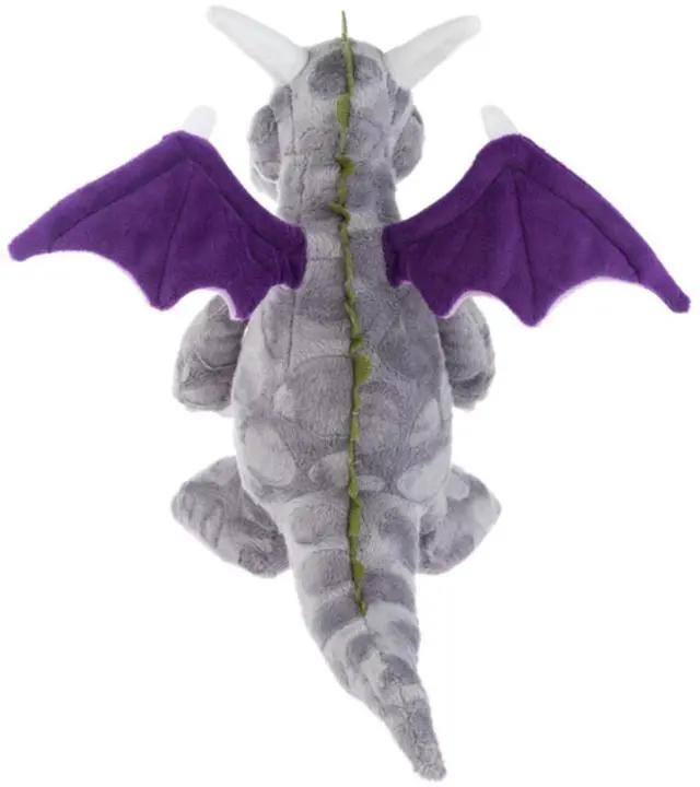 Alt view image 4 of 4 - Ganz Dream Dragon Purple & Gray w Wings Plush Stuffed Animal Toy, 12" - Blaze