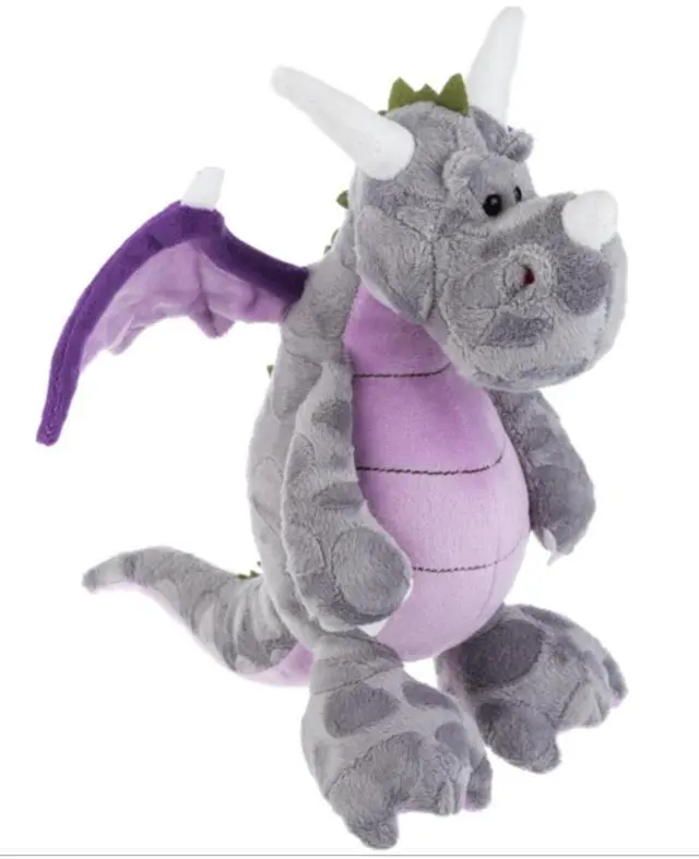 Alt view image 3 of 4 - Ganz Dream Dragon Purple & Gray w Wings Plush Stuffed Animal Toy, 12" - Blaze