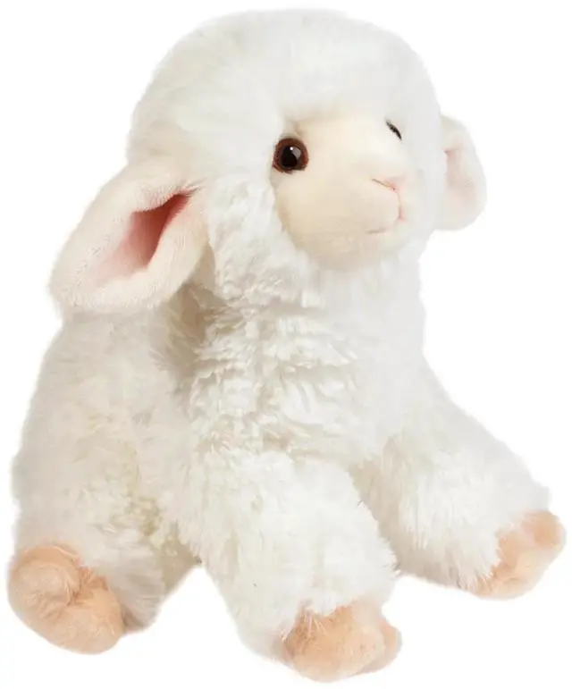 Alt view image 3 of 4 - Douglas Dollie Soft Lamb Plush Stuffed Animal, 9.5" sitting