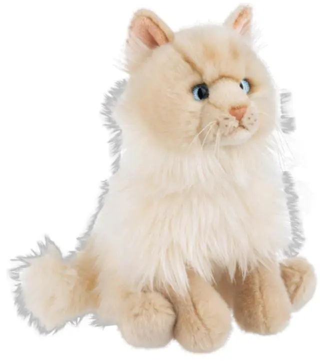 Alt view image 2 of 2 - Ganz Heritage Collection Ragamuffin Cream Cat Plush Stuffed Animal Toy, 12"
