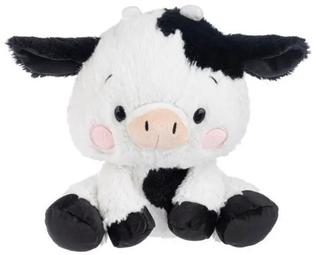 Alt view image 2 of 2 - Ganz Nashies Black and White Cow Soft Plush Stuffed Animal Toy, 9"