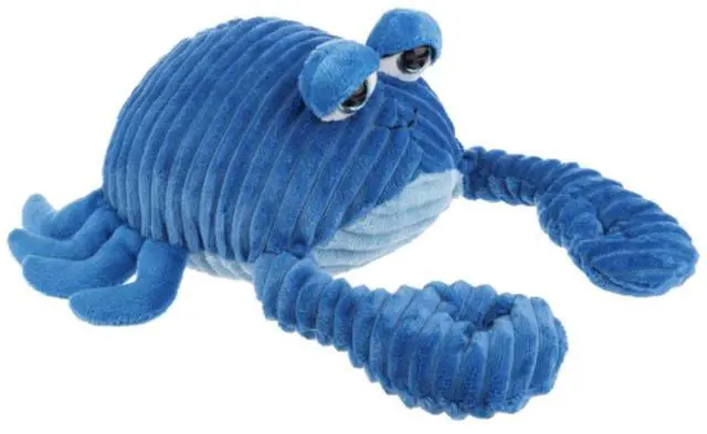 Alt view image 3 of 3 - Ganz Ribbles Blue Crab Corduroy Plush Stuffed Animal Toy, 13"
