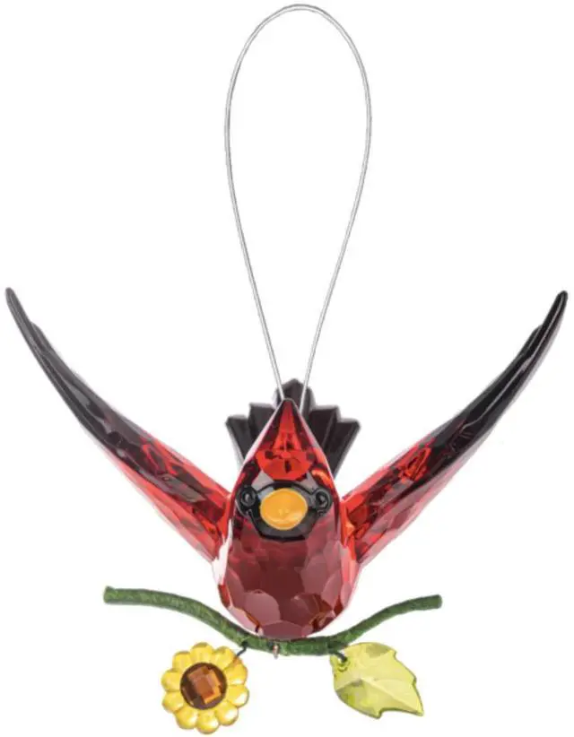 Alt view image 2 of 3 - Ganz Sunflower Cardinal Ornament, 3-inch Length, Acrylic and Iron (ACRYF-171)