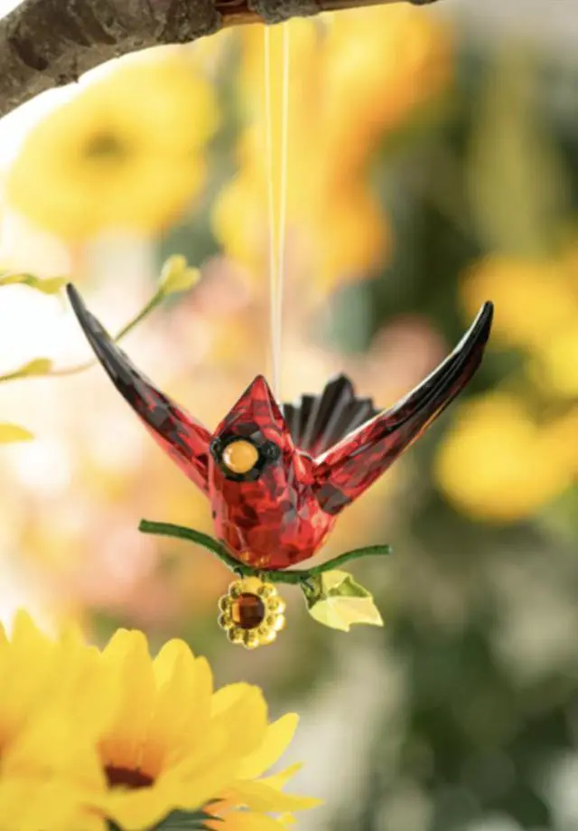 Alt view image 3 of 3 - Ganz Sunflower Cardinal Ornament, 3-inch Length, Acrylic and Iron (ACRYF-171)