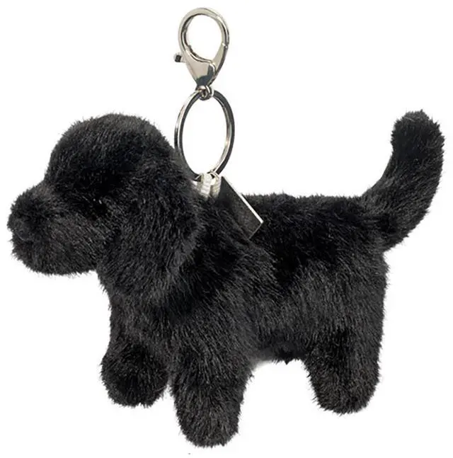 Main image of Douglas Toys Plush Stuffed Animal Backpack, Purse, Bag Charm, Black Lab Dog, 5"