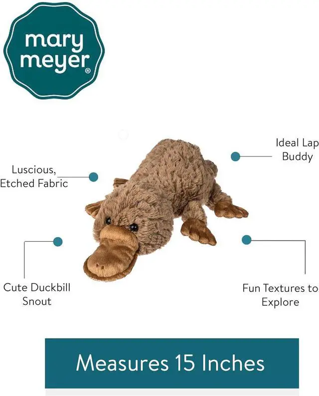 Alt view image 4 of 4 - Mary Meyer Stuffed Animal Putty Collection Premium Soft Toy, 15-Inches, Platypus