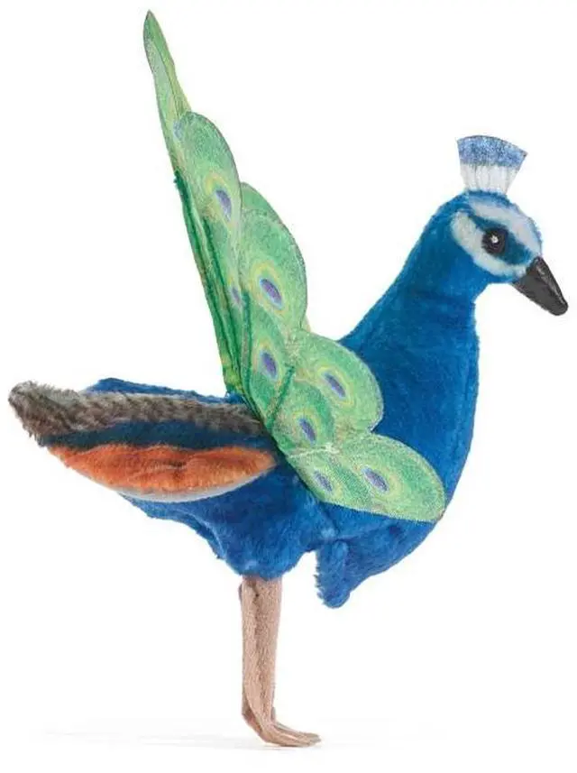 Alt view image 3 of 4 - Folkmanis Mini Peacock Finger Puppet